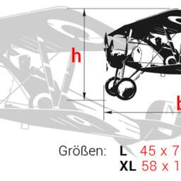Airplane Biplane - Wall Decal Sticker Decoration Tattoo Interior Design Motif W601 - thumbnail 3