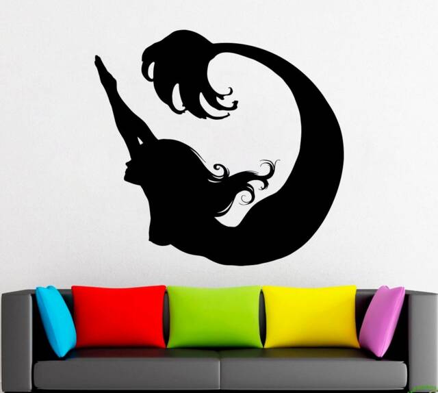 Mermaid Wall Decal Removable Vinyl Art 2151 - image 1