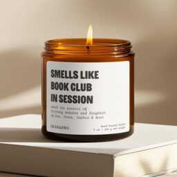 Book Club Gift, Gift For Reader, Lover Reading Candle, Candle Bookworms, Bookish Literature - thumbnail 2