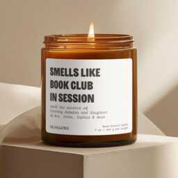 Book Club Gift, Gift For Reader, Lover Reading Candle, Candle Bookworms, Bookish Literature - thumbnail 1