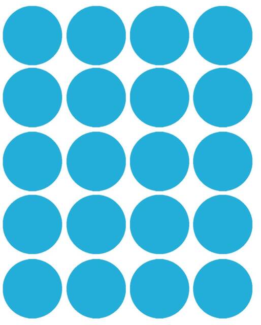 20 X Vinyl Polka Dot, Spot, Circle Wall Art Stickers, Mural, Decal. Crafting, Playroom, Bedroom, Nursery. Mirror, Window, Car, Furniture - image 1
