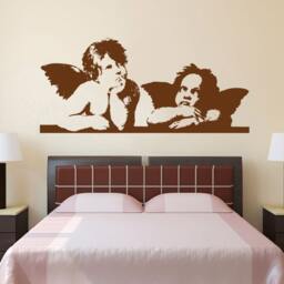 Cherub Babies - Italian Contemporary Bedroom Wall Sticker Vinyl Decal - thumbnail 2