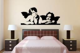 Cherub Babies - Italian Contemporary Bedroom Wall Sticker Vinyl Decal - thumbnail 1