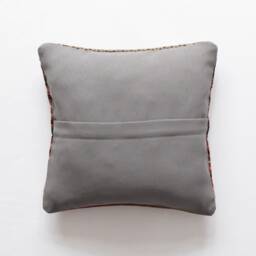 Kilim Pillow Moroccan Striped Turkish Boho 35x35 Navajo - thumbnail 3