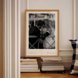 Personalised Date Photo Print Custom 1st Anniversary Gift Paper Sentimental Wedding Engagement Photo Gift New Home - thumbnail 3