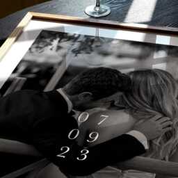 Personalised Date Photo Print Custom 1st Anniversary Gift Paper Sentimental Wedding Engagement Photo Gift New Home - thumbnail 2