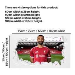 Liverpool Fc Wall Sticker - Salah 25/26 Broken Decal - thumbnail 2