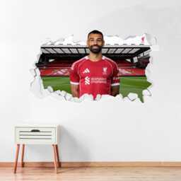 Liverpool Fc Wall Sticker - Salah 25/26 Broken Decal - thumbnail 1