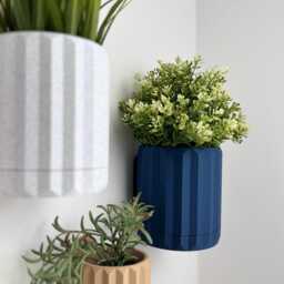 Modern Minimalist Wall Planter, Indoor Mounted, Hidden Mount, Home Decor, Gift, 11 Colour Options, Drip Tray - thumbnail 3
