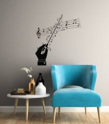 Conductor Vinyl Wall Decal Classical Music Musical Notes Decor Stickers Mural - #3025Di - thumbnail 1
