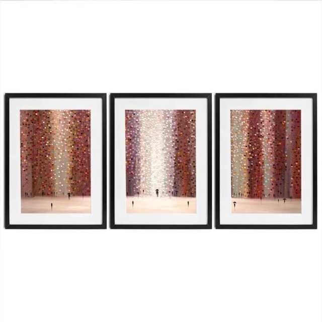 Romance & Rain Framed Art Print Trio - image 1