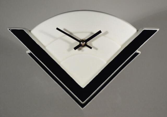 Echo Of Deco British Art Pottery Inspired Marconi 2 Wall Clock - image 1