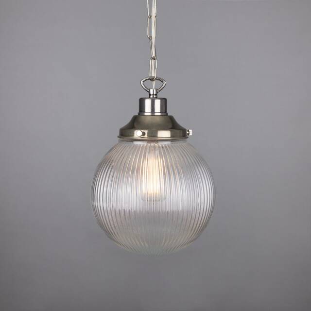 Fitzroy Prismatic Glass Globe Pendant Light 9 - image 1