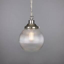 Fitzroy Prismatic Glass Globe Pendant Light 9 - thumbnail 1