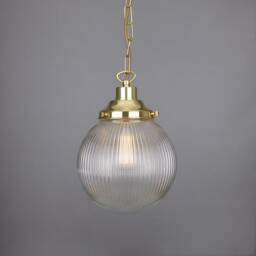 Fitzroy Prismatic Glass Globe Pendant Light 9 - thumbnail 3