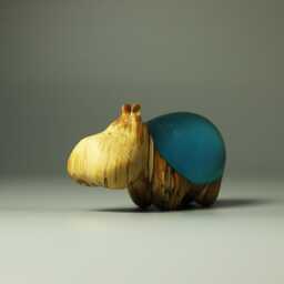 Duo Hippopotamus Sculpture - 12 - thumbnail 2