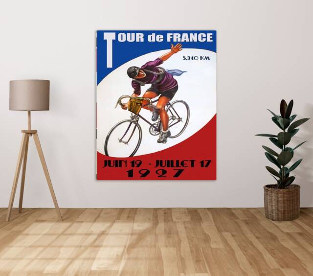 Tour De France Bike Race - Metal Sign Plaque Wall Art Decor Signage