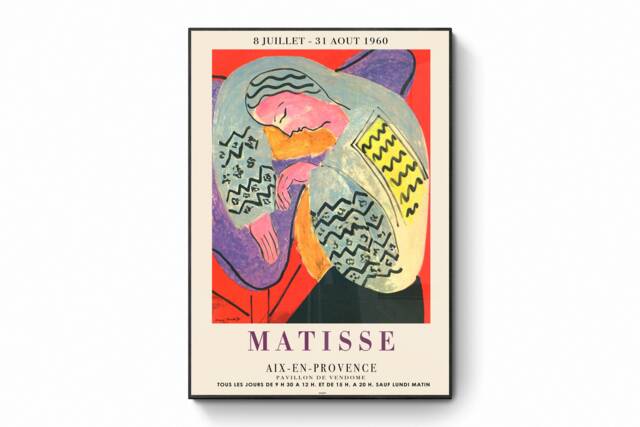 Henri Matisse - The Dream Paris Exhibition Aix En Provence, France Advertisement Poster Rug/Physical Print - image 1