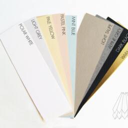 Paper Lamp Shade - Table Polar White With Light Grey Stripe Wooden Structure - thumbnail 4