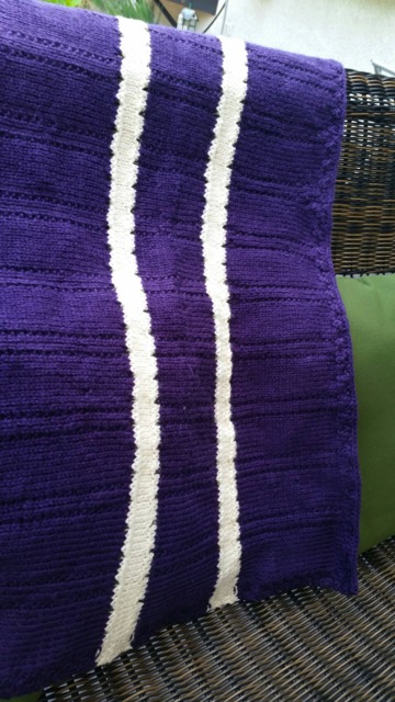 Deep Purple Drape Baby Blanket - image 1