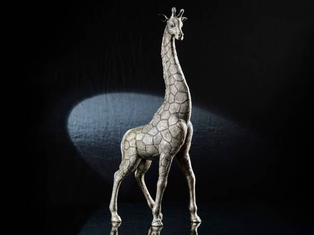 Decorative Giraffe Sculpture Large Animal Figurine, Home Office Book Shelf & Console Table Decor - image 1