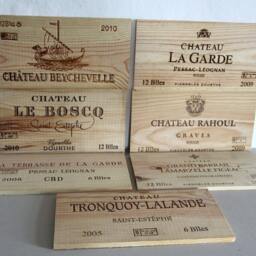 French Wine Crate Front, La Terrasse De La Garde, Wall Decor - thumbnail 4