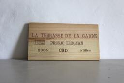 French Wine Crate Front, La Terrasse De La Garde, Wall Decor - thumbnail 1