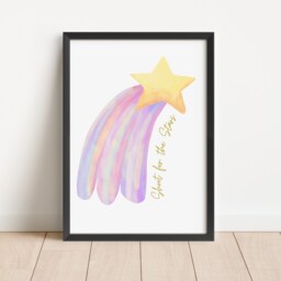 Personalised Unicorn Rainbow Nursery Bedroom Prints Pink Set Of 3 Pastel Style Wall Art - thumbnail 3