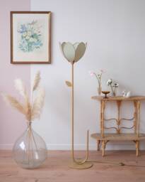 Simple Flower Floor Lamp & Lampshade - Eucalyptus - thumbnail 1