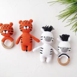 Zebra Baby Gift Box For Safari Shower, Gender Neutral Set Mom To Be, Shower - thumbnail 4