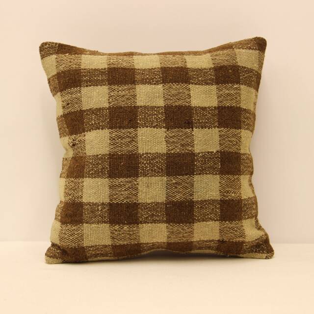 Kilim Pillow Cover 14x14 Turkish Textile Cushion Hand Made Decorative Home Design Throw Case Sofa Boho Covers 4Obf-21 - image 1