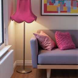 Fuchsia Pink Table Lamp Shades Handmade For Floor Standard Lampshade Ceiling Pendants Candle Clip On Wall Lights - thumbnail 3