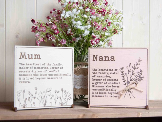 Personalised Mum Nan Definition Sign, Mother's Day Wooden Plaque For Mummy, Grandma, Mam, Nanny, Mom, Nana - image 1