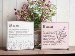 Personalised Mum Nan Definition Sign, Mother's Day Wooden Plaque For Mummy, Grandma, Mam, Nanny, Mom, Nana - thumbnail 1