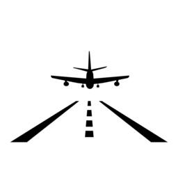 Airplane Aircraft Landing Strip - Wall Decal Custom Vinyl Art Stickers - thumbnail 2