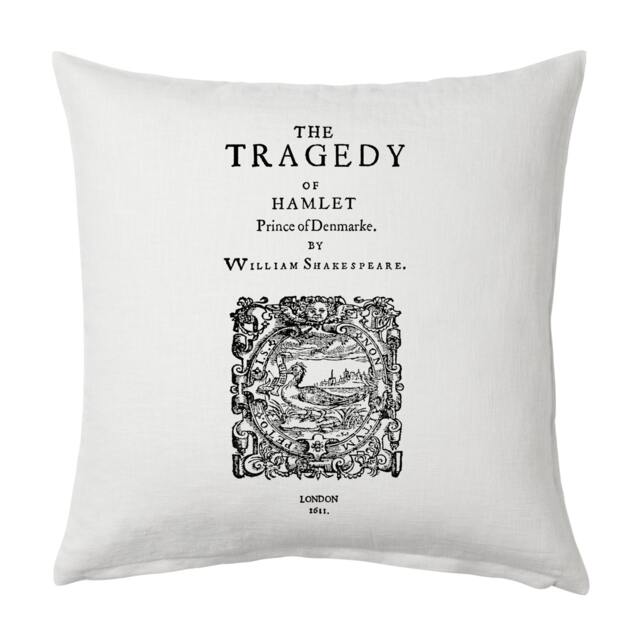 Hamlet By William Shakespeare Pillow Cover, Book Pillow Cover - image 1