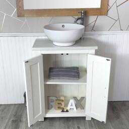 Bathroom Vanity Unit Painted White - Quartz Top Ceramic Basin Choice 310Pwqcbc - thumbnail 3