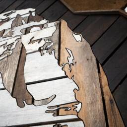 Denali Mountain Headboard - Handmade Wood Art Rustic Modern Bedroom Decor Statement Bed Cabin Lodge Furniture - thumbnail 4