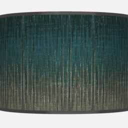 Teal Blue Abstract Pendant Lampshade Modern Ceiling Light, Handmade in UK - thumbnail 3