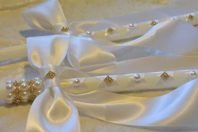 Lambade Wedding - Greek Orthodox Candles Ivory White Lambathes Lambades - image 1