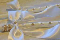 Lambade Wedding - Greek Orthodox Candles Ivory White Lambathes Lambades - thumbnail 1