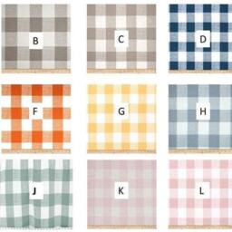 "Pair 25 Or 50"" Wide Anderson Buffalo Check Panels Drapes Cafe Curtains Length 24 48 63 72 84 96 108 120" - thumbnail 2