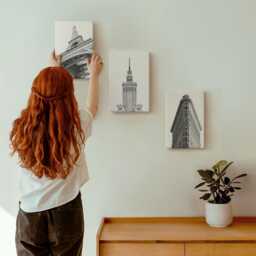 Canvas Wall Art Set Of 3 - Buildings in Black & White Minimalism, Print, Travels Hanging Piece - thumbnail 3