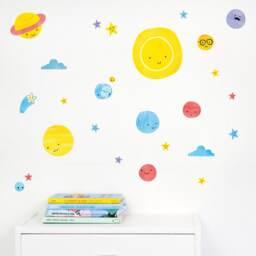 Solar System Wall Decals Plastic-Free Nursery Decor