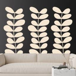 Sale Leaves Wall Decal, Mid Century Decor, Retro - thumbnail 2