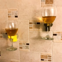 Shower Wine Holder/Bath Holder/Shower Wine/Bath Caddy/Wine Glass Holder/Valentine's Day Gift/Wine Gift/For Wife/For Her - thumbnail 1