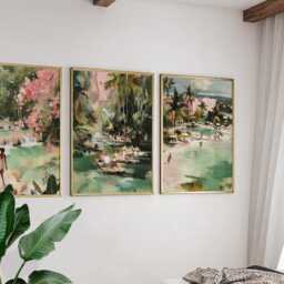 Set Of 3 Jamaica Posters, Caribbean Travel Wall Art, Tropical Landscape Print Set, Modern Artwork, Island Home Decor, Vibrant Coastal Style - thumbnail 4