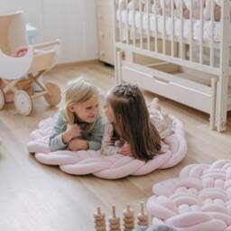 Baby Floor Play Mat Reading Nook Gym Rug Custom Size Girl Room First Birthday Gift Montessori Round Kids Toddler Infant Custom Nursery - thumbnail 3