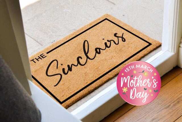 Family Name Door Mat - Custom Welcome Rug For Home & Porch - image 1