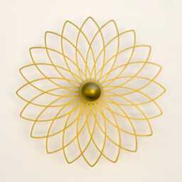 Shadow Lamp Wall - Flower Wooden Lampshade Ceiling Light - thumbnail 2